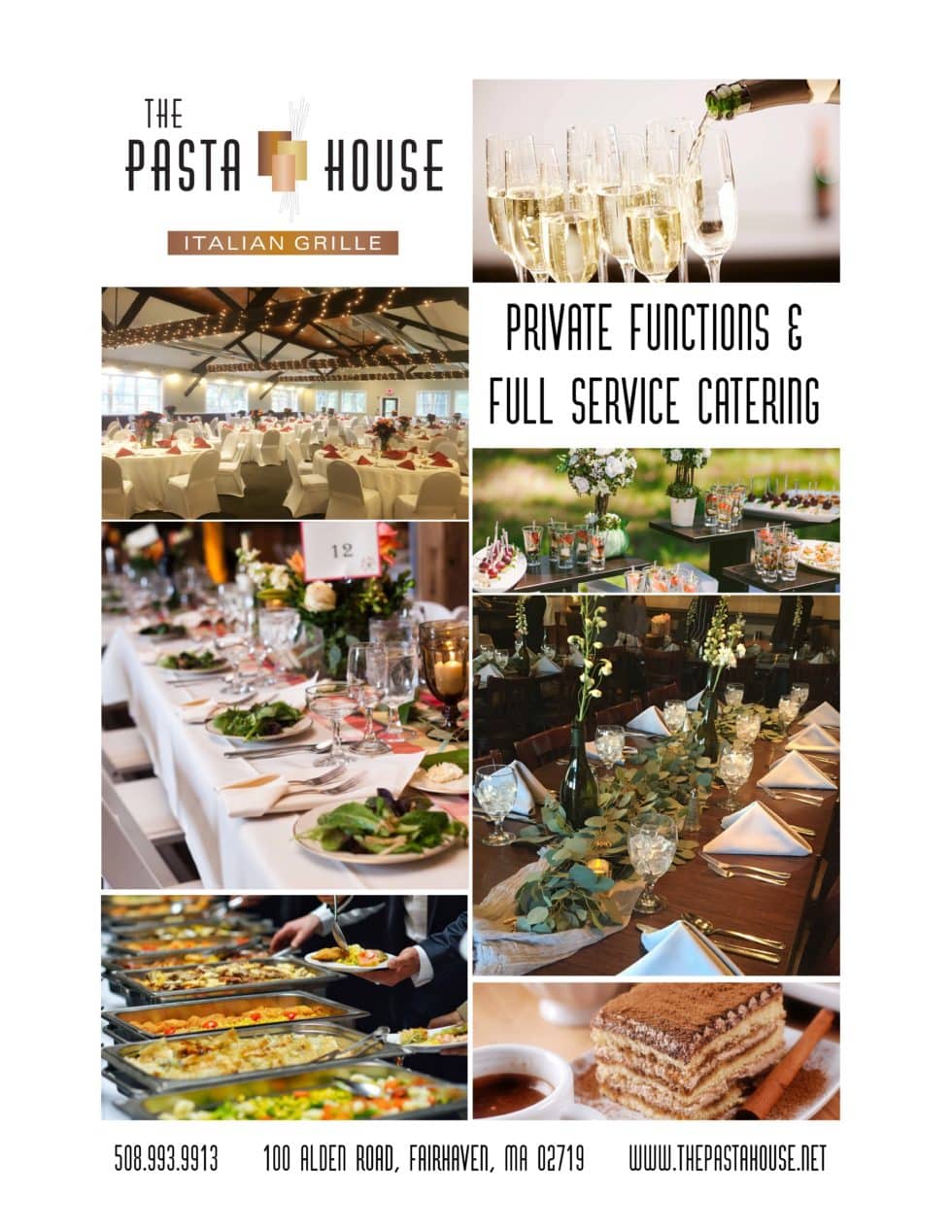 Functions MenuThe Pasta House